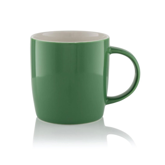 Green White Two Tone New Bone China Mugs